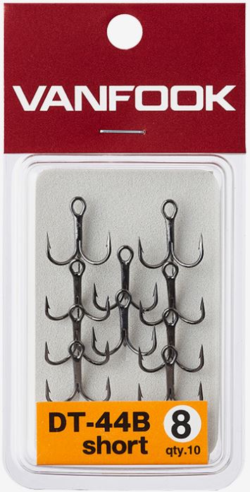 Vanfook DT-44B Treble Hook Black Short Shank