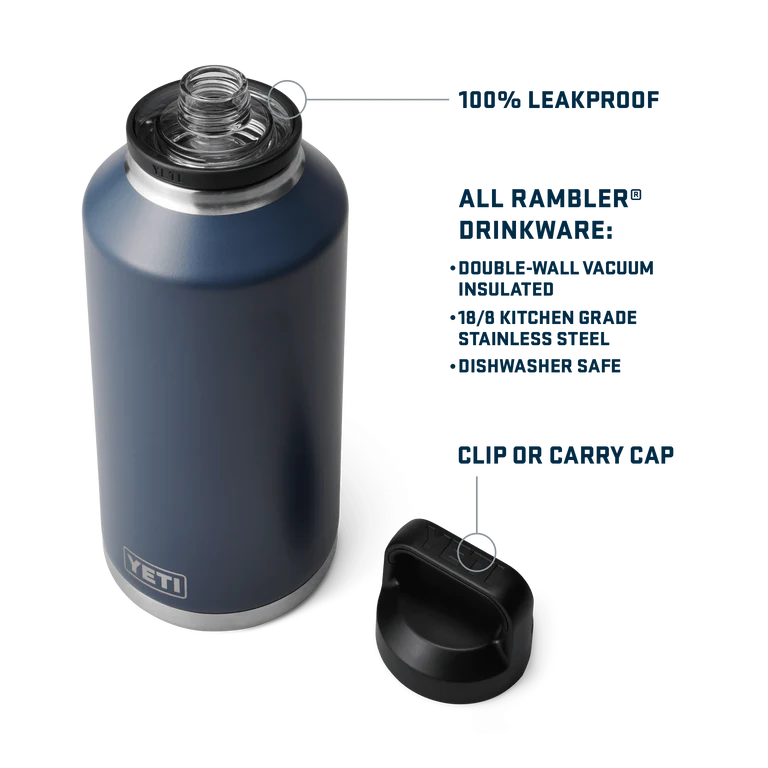 Yeti Rambler 64oz 1.89L Bottle Chug Cap