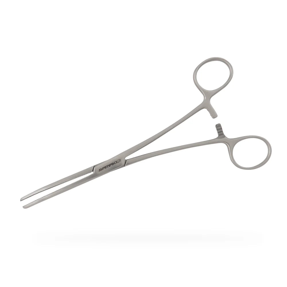 Samaki Stainless Steel 200mm Medium Bent Nose Forceps