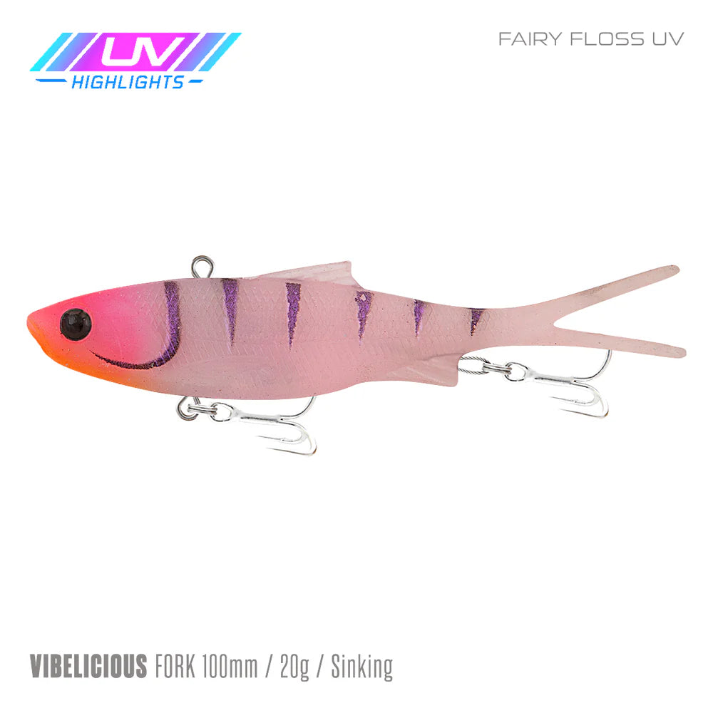 Samaki Vibelicious Fork 100mm 20g Soft Vibe Lure