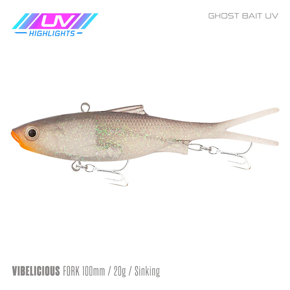 Samaki Vibelicious Fork 100mm 20g Soft Vibe Lure