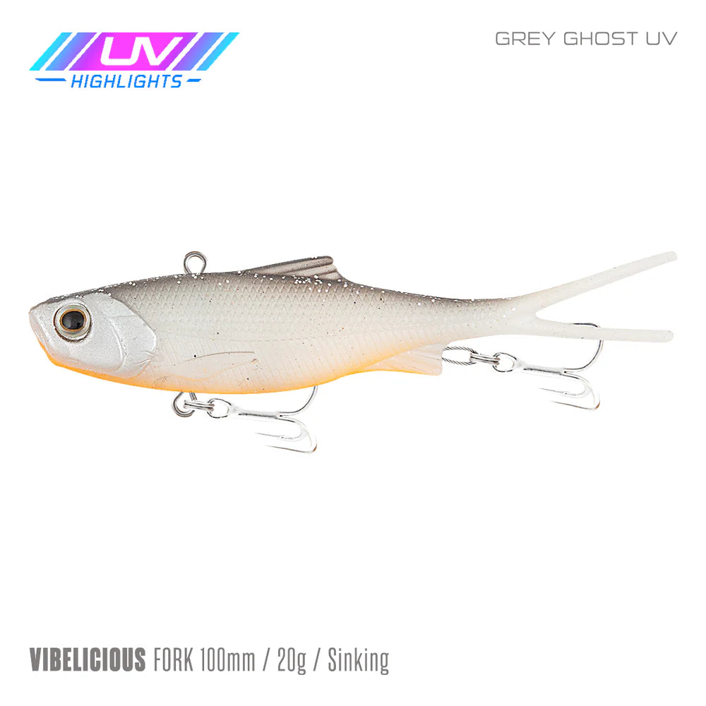 Samaki Vibelicious Fork 100mm 20g Soft Vibe Lure