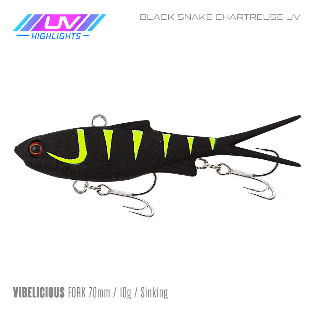 Samaki Vibelicious Fork Tail 70mm 10g Soft Vibe Lure