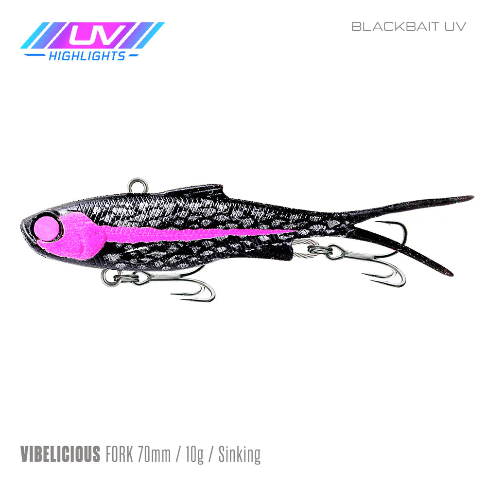 Samaki Vibelicious Fork Tail 70mm 10g Soft Vibe Lure