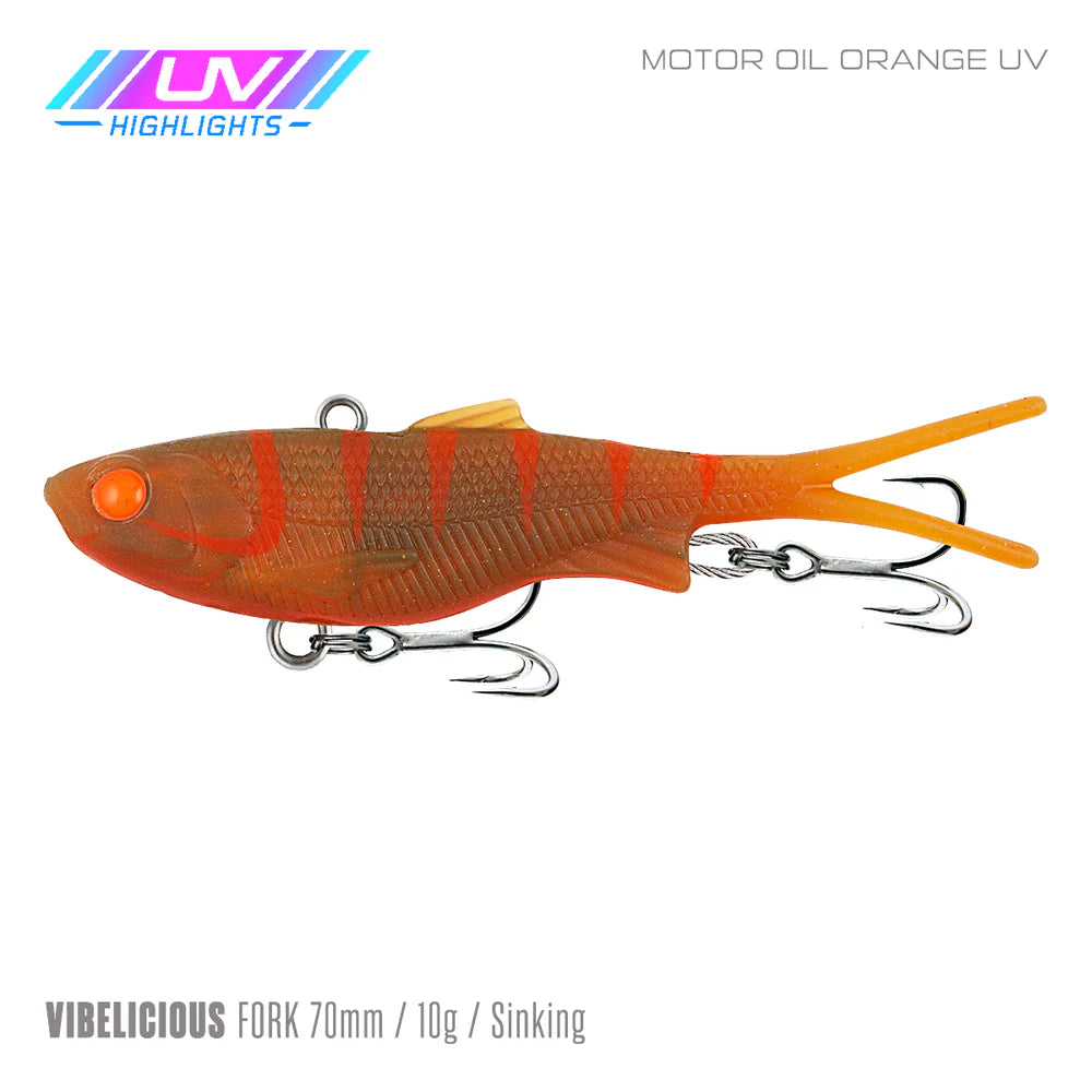 Samaki Vibelicious Fork Tail 70mm 10g Soft Vibe Lure