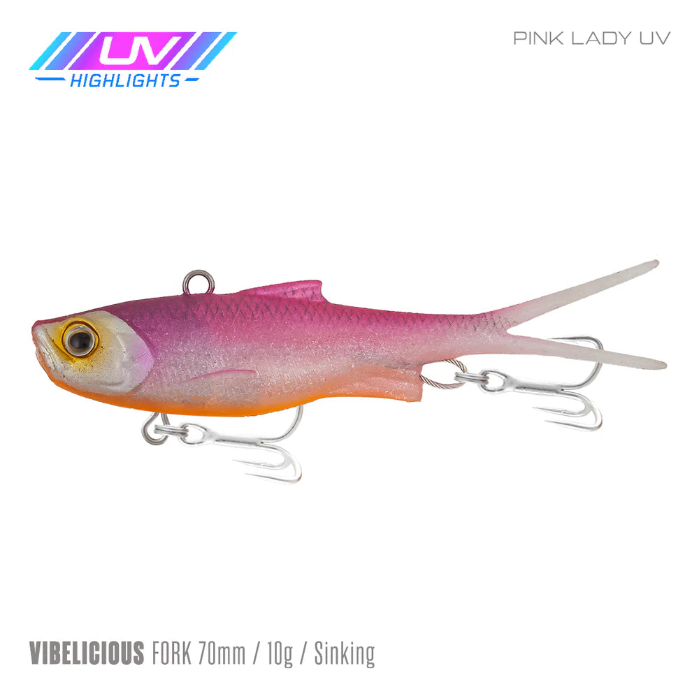 Samaki Vibelicious Fork Tail 70mm 10g Soft Vibe Lure