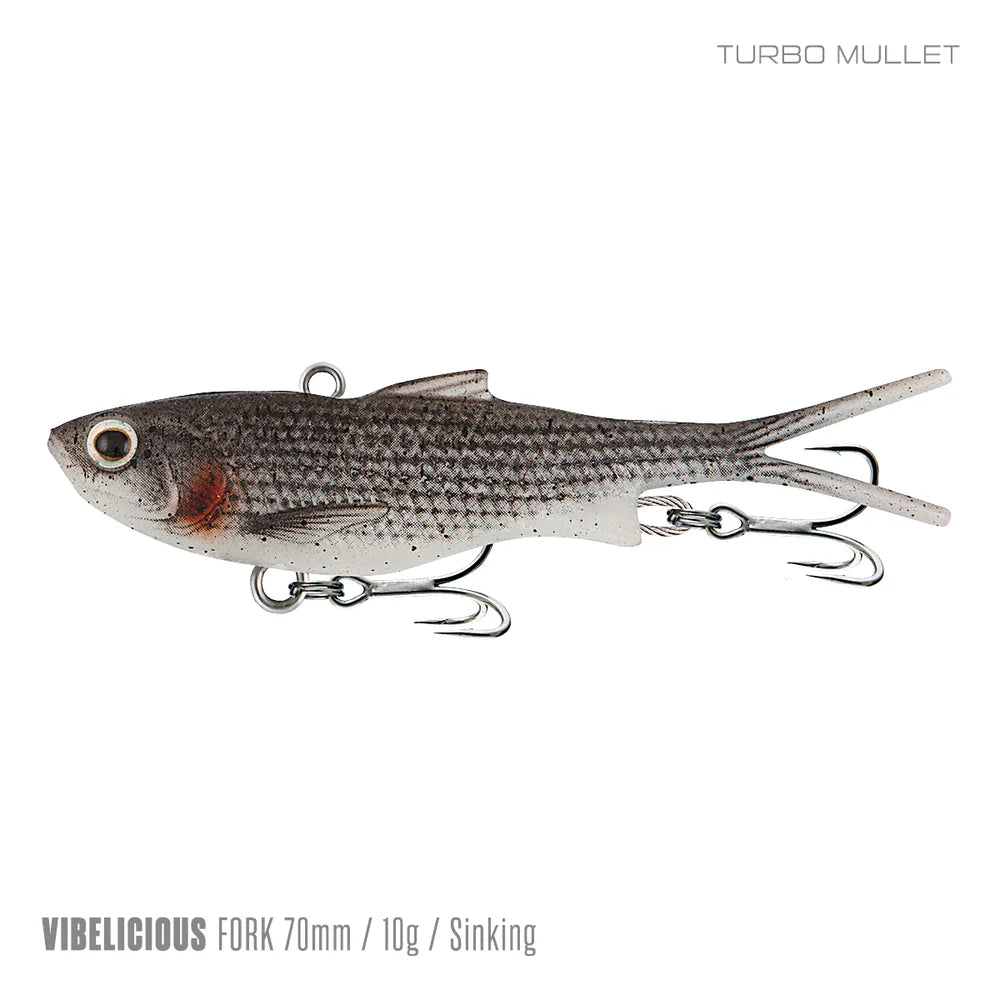 Samaki Vibelicious Fork Tail 70mm 10g Soft Vibe Lure