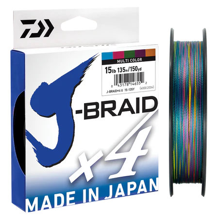 Daiwa J-Braid X4 Multi Colour