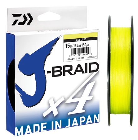 Daiwa J-Braid X4 Yellow