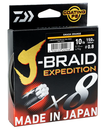 Daiwa J-Braid Expedition X8 Orange 300m