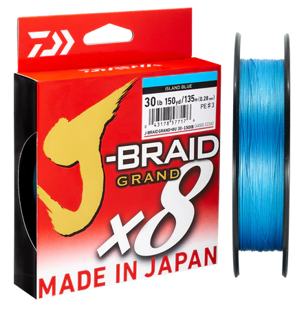 Daiwa J Braid Grand Braided Fishing Line Blue 300yds