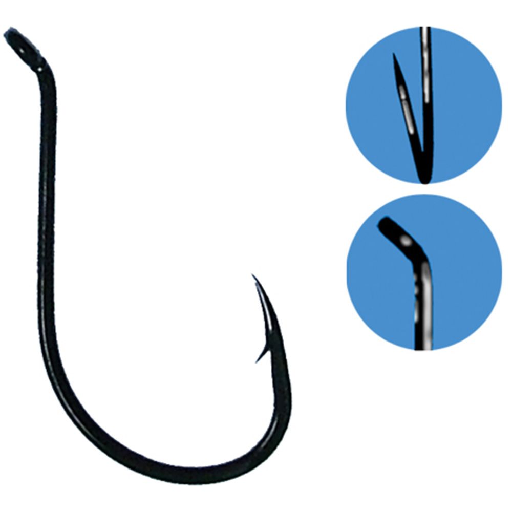 Gamakatsu Octopus Hook Black Bulk 25 Pack
