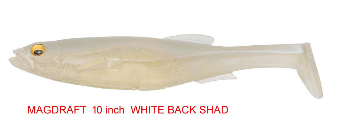 Megabass Magdraft 10in Rigged Soft Plastic Lure