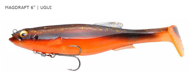 Megabass Magdraft 6in Rigged Soft Plastic Lure
