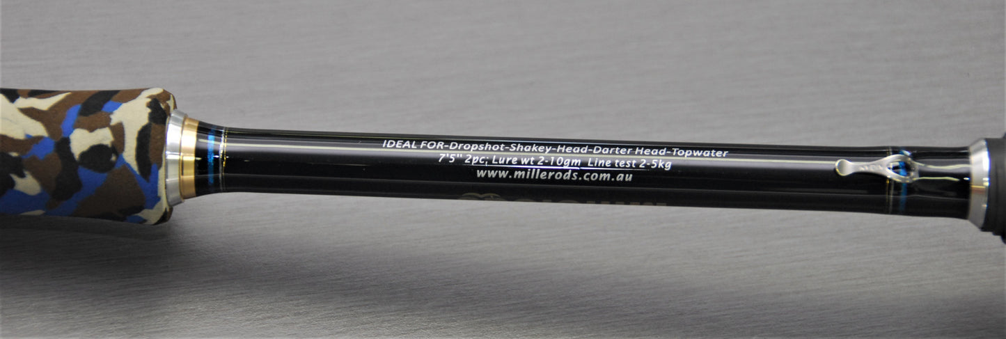 Millerods FinesseFreak LongCast 7ft5 2pc Spinning Rod