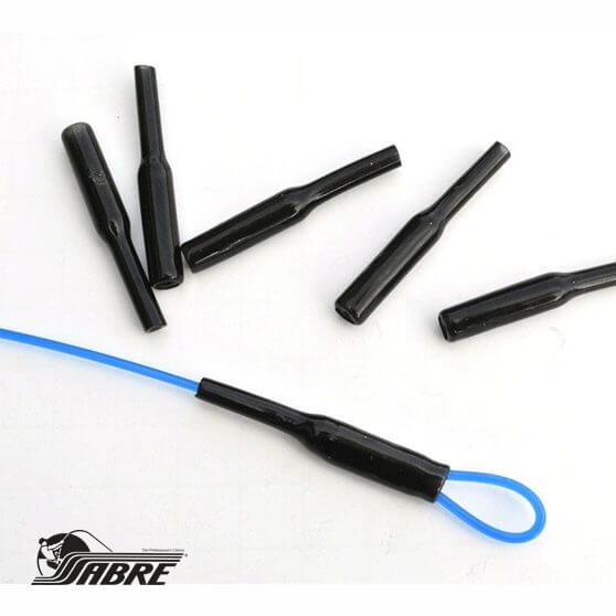 SABRE Crimp Protector Sleeves 50mm- Black 5pc