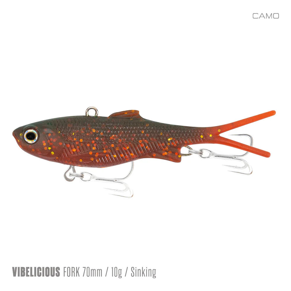 Samaki Vibelicious Fork Tail 70mm 10g Soft Vibe Lure