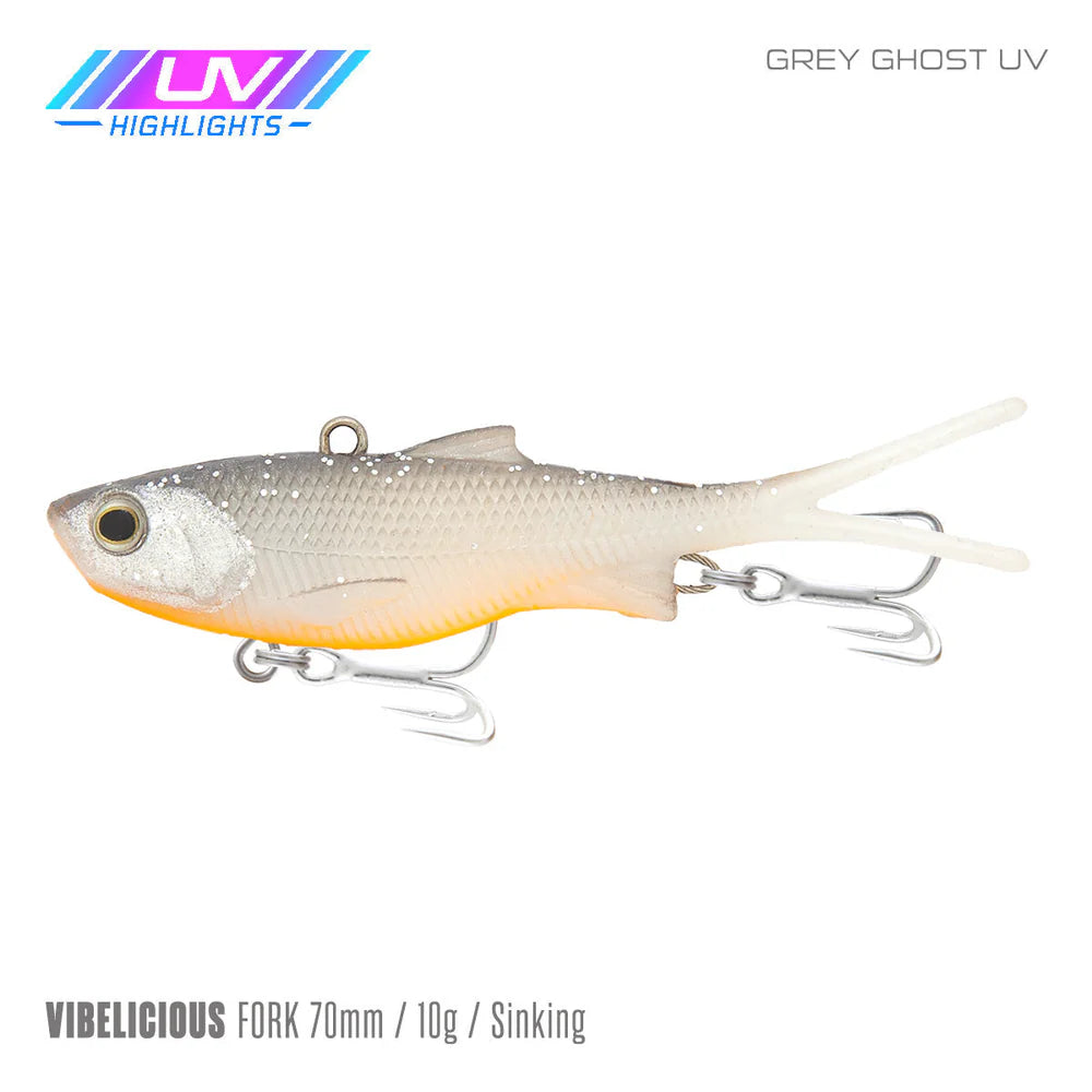 Samaki Vibelicious Fork Tail 70mm 10g Soft Vibe Lure