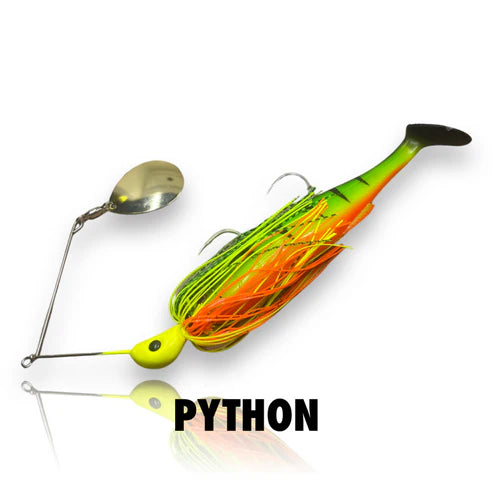 Spinwright Beastrange Single Colorado Plastic Rigged Spinnerbait Lure