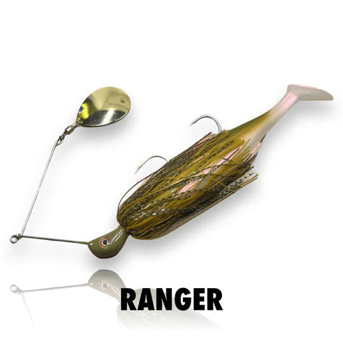 Spinwright Beastrange Single Colorado Plastic Rigged Spinnerbait Lure