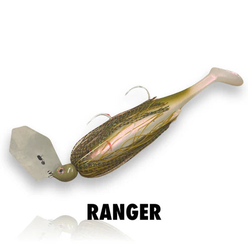 Spinwright Beastrange Grunta Plastic Rigged Chatterbait Lure