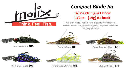 Molix Compact 3/8oz Bladed Jig Lure