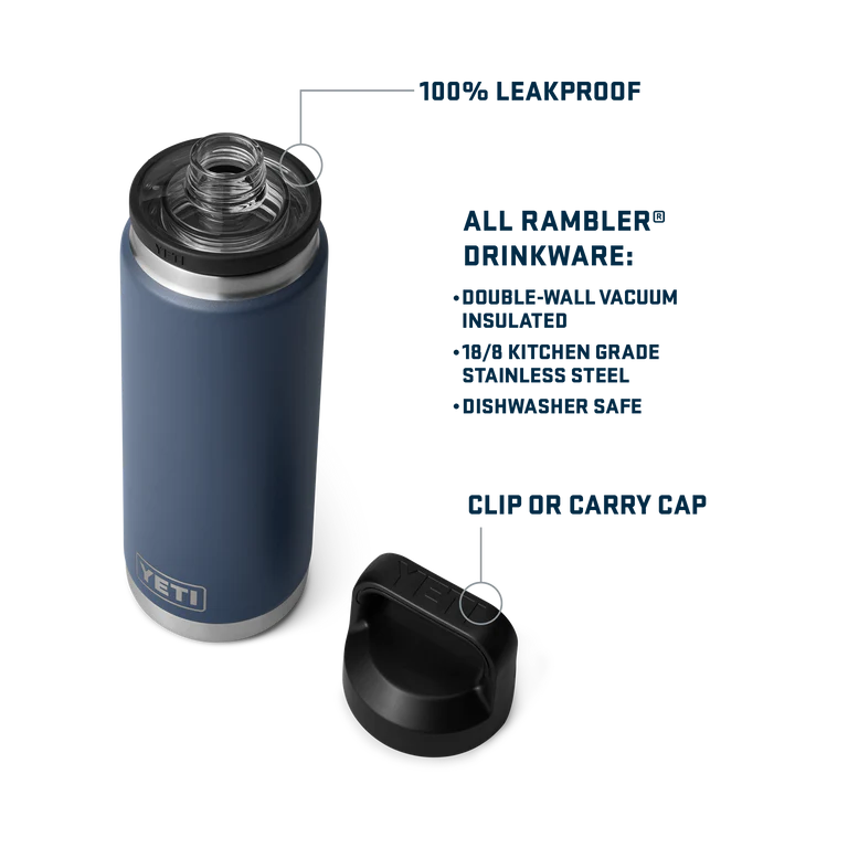 Yeti Rambler 26oz 768ml Bottle Chug Cap