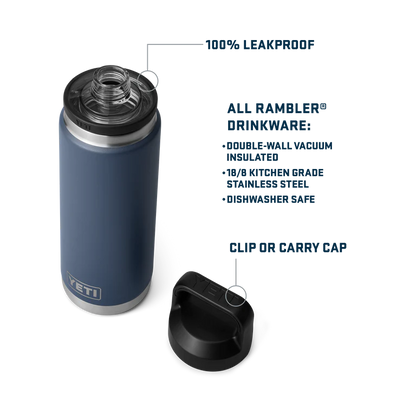 Yeti Rambler 26oz 768ml Bottle Chug Cap