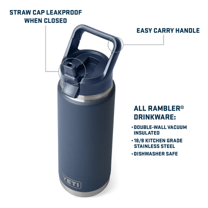 Yeti Rambler 26oz 768ml C Straw Bottle