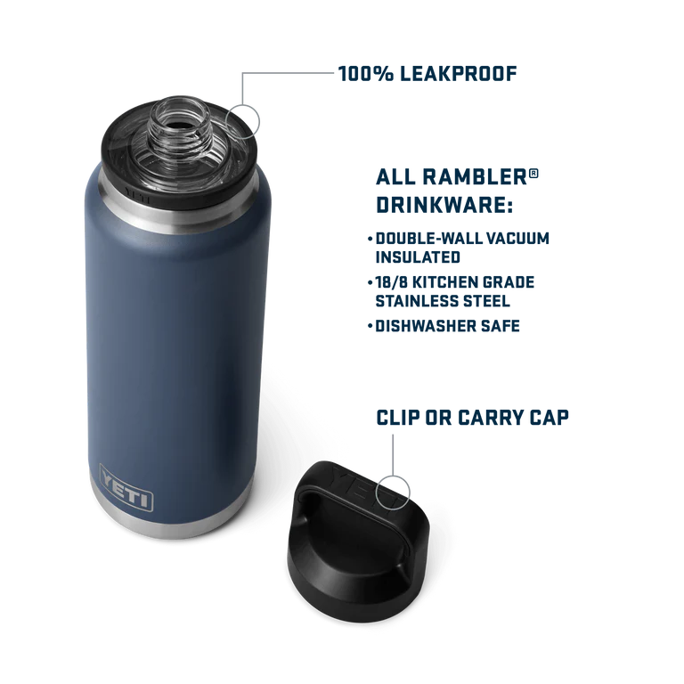 Yeti Rambler 36oz 1.06L Bottle Chug Cap