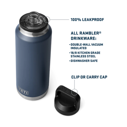 Yeti Rambler 46oz 1.36L Bottle Chug Cap