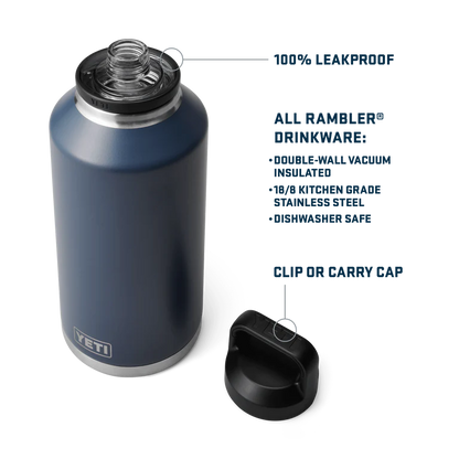 Yeti Rambler 64oz 1.89L Bottle Chug Cap
