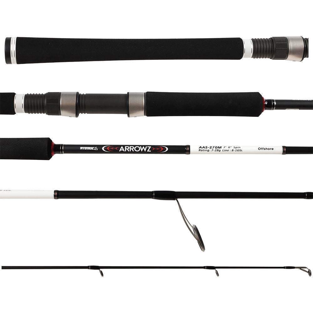 Atomic Arrowz Offshore Spinning Rod 7ft 2pc 8-16lb