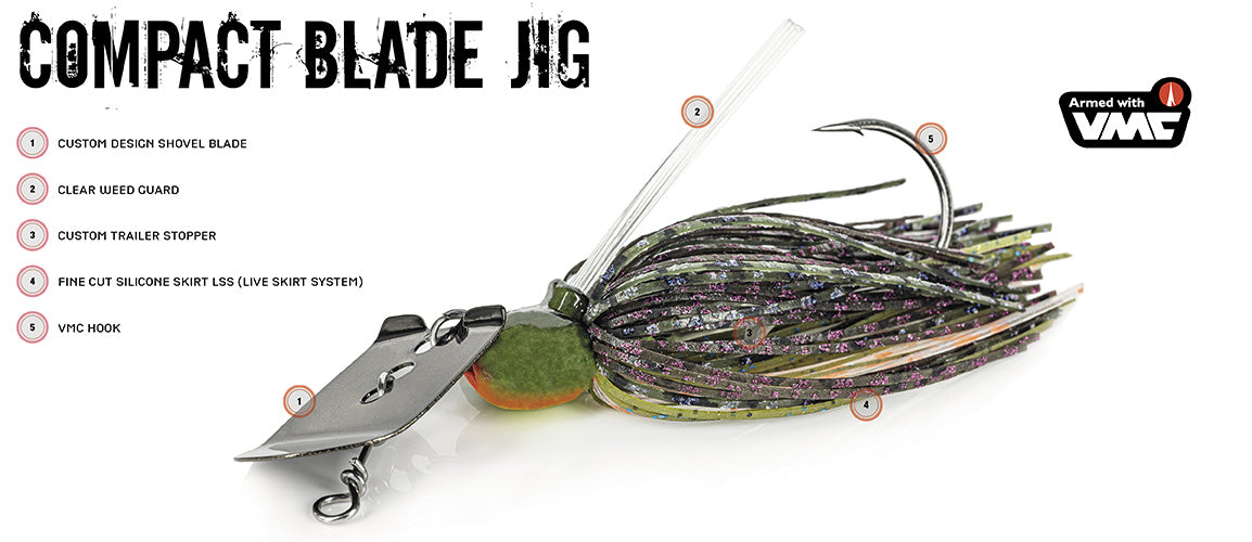 Molix Compact 3/8oz Bladed Jig Lure