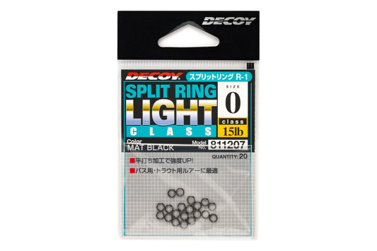 Decoy R-1 Split Ring Light Class Black - 20pk
