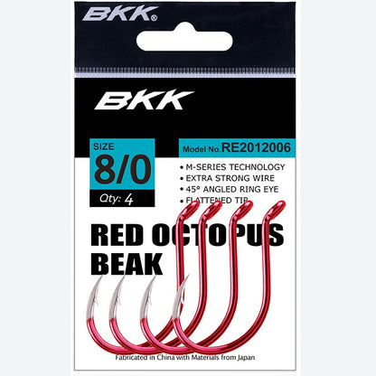 BKK Red Octopus Beak Hooks