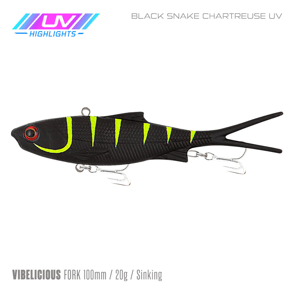 Samaki Vibelicious Fork 100mm 20g Soft Vibe Lure