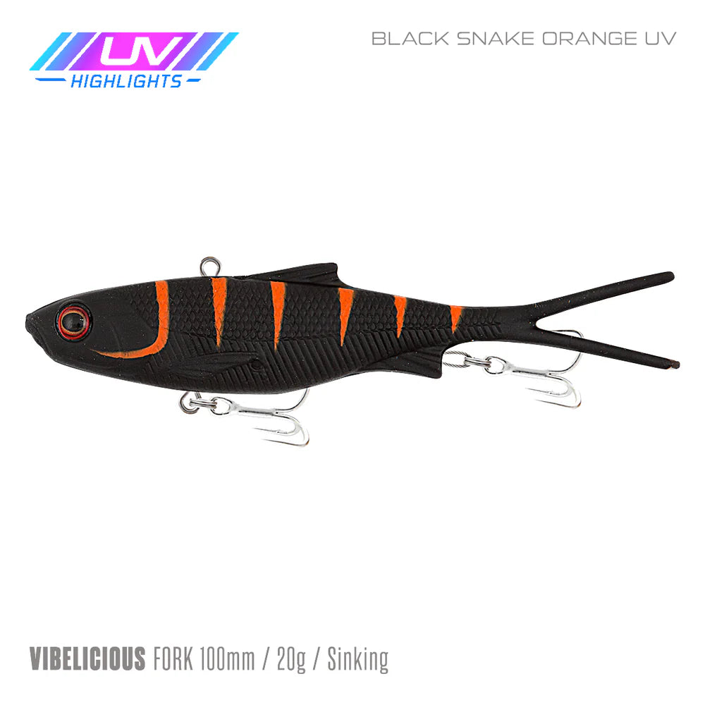 Samaki Vibelicious Fork 100mm 20g Soft Vibe Lure