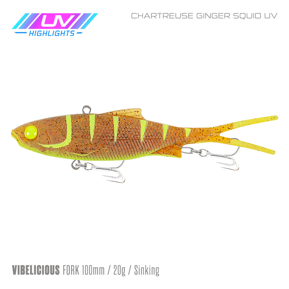 Samaki Vibelicious Fork 100mm 20g Soft Vibe Lure