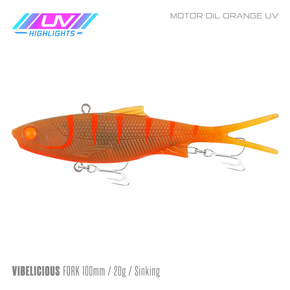 Samaki Vibelicious Fork 100mm 20g Soft Vibe Lure
