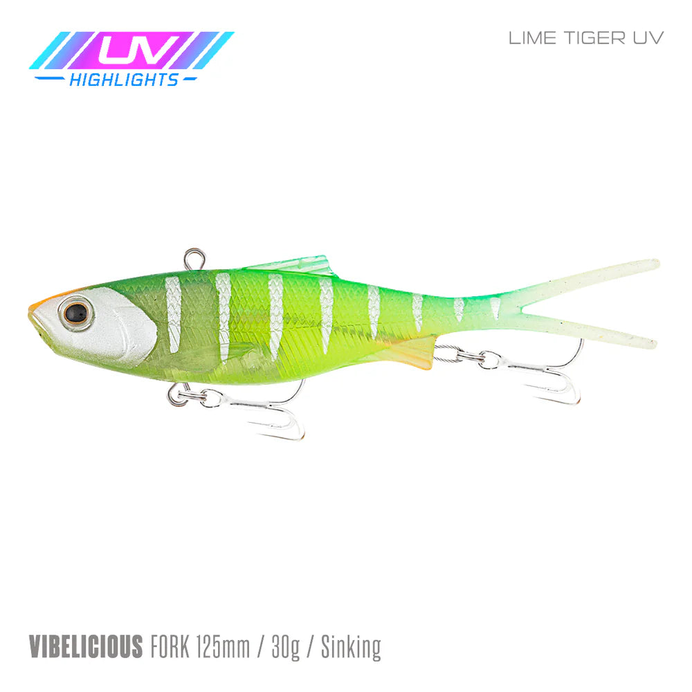 Samaki Vibelicious Fork 125mm 30g Soft Vibe Lure