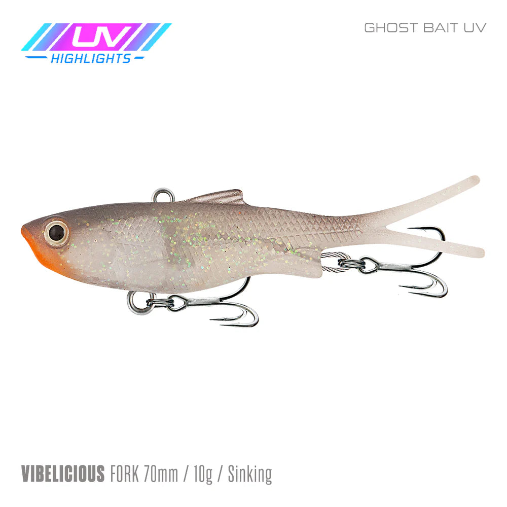 Samaki Vibelicious Fork Tail 70mm 10g Soft Vibe Lure