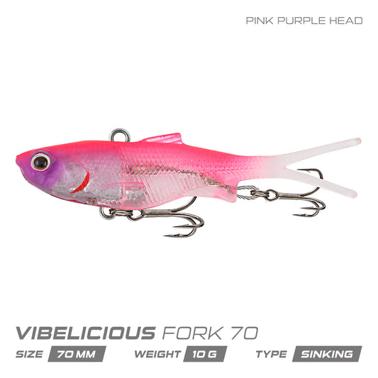 Samaki Vibelicious Fork Tail 70mm 10g Soft Vibe Lure