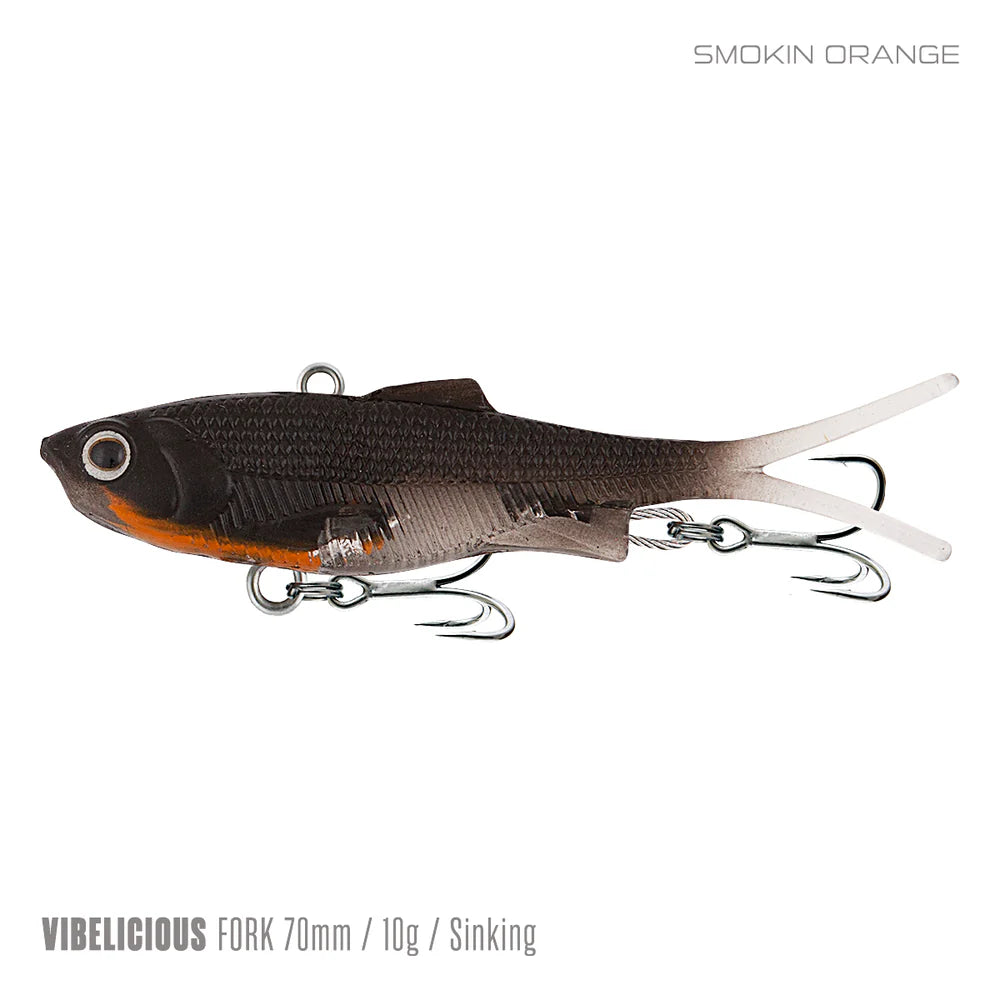 Samaki Vibelicious Fork Tail 70mm 10g Soft Vibe Lure
