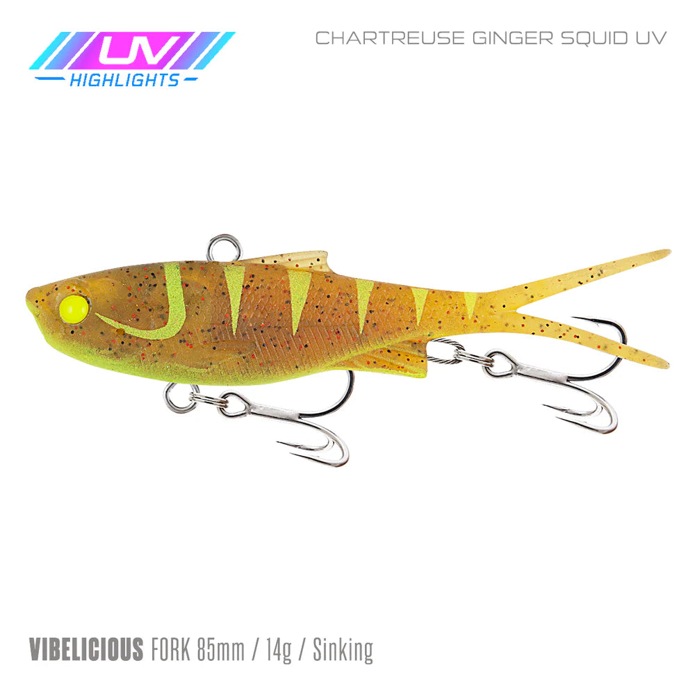 Samaki Vibelicious Fork 85mm 14g Soft Vibe Lure