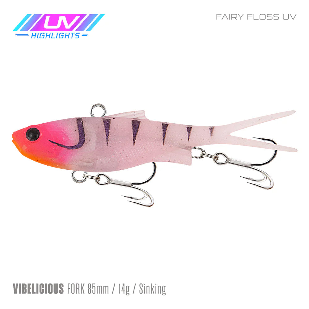 Samaki Vibelicious Fork 85mm 14g Soft Vibe Lure