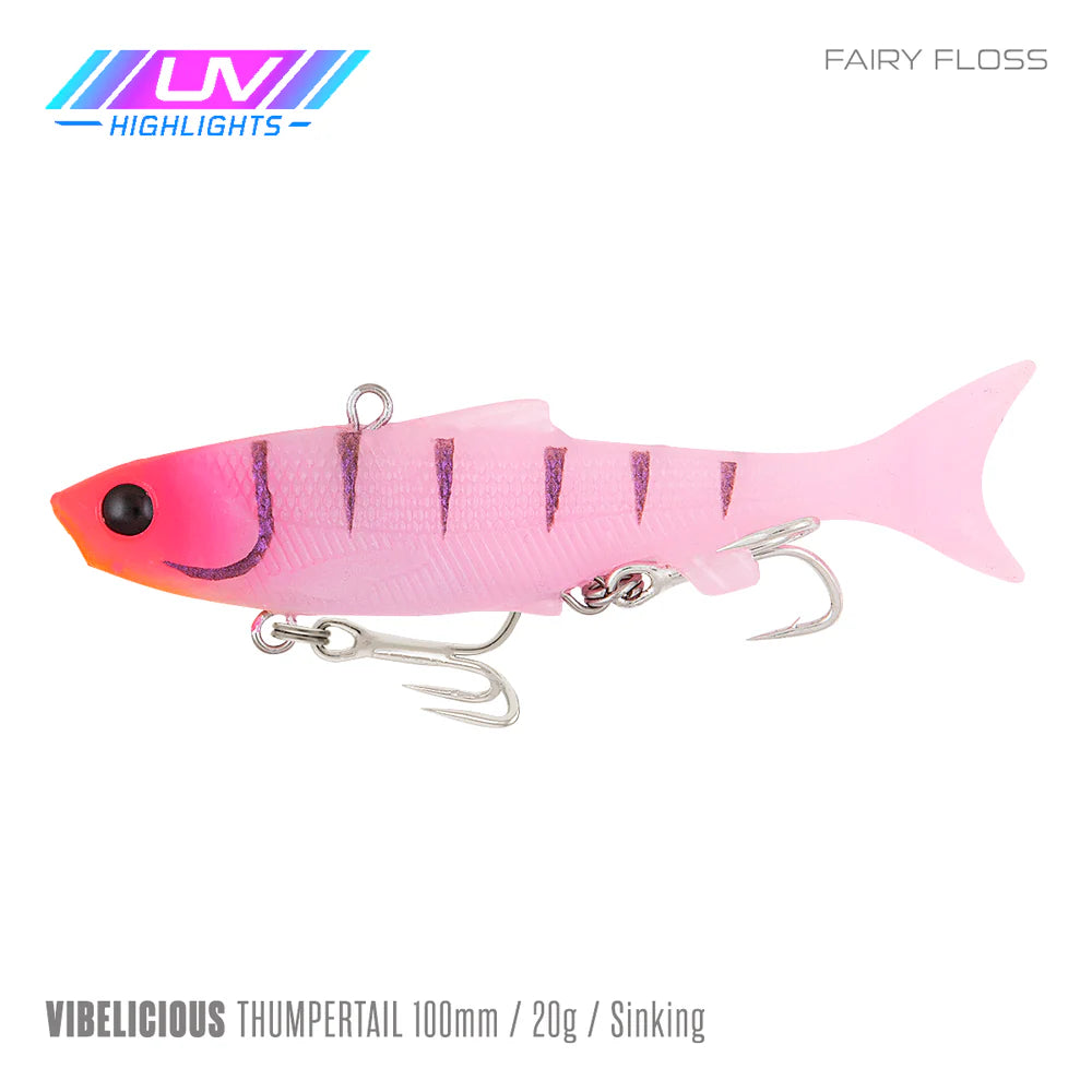 Samaki Vibelicious Thumper 100mm 20G Soft Vibe Lure