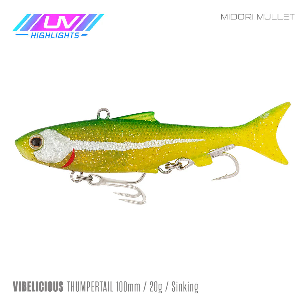 Samaki Vibelicious Thumper 100mm 20G Soft Vibe Lure