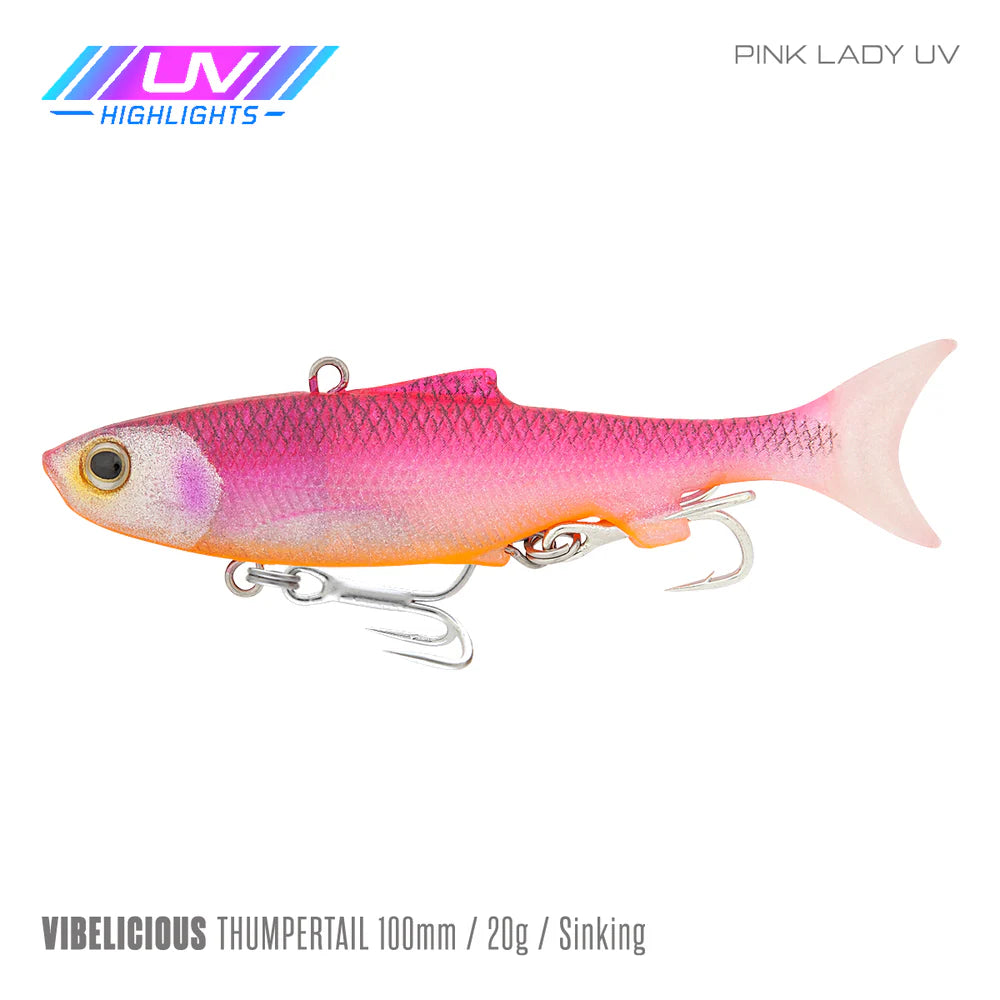 Samaki Vibelicious Thumper 100mm 20G Soft Vibe Lure