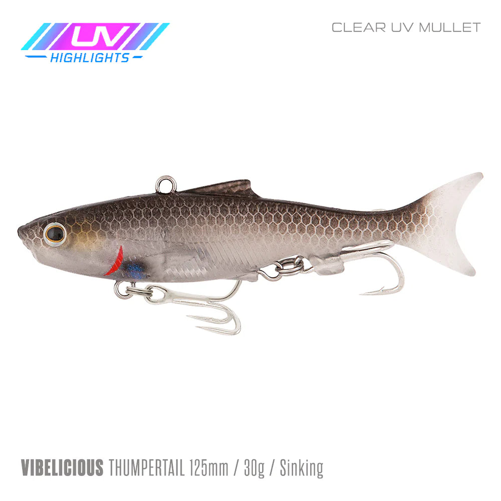 Samaki Vibelicious Thumper 125mm 30G Soft Vibe Lure